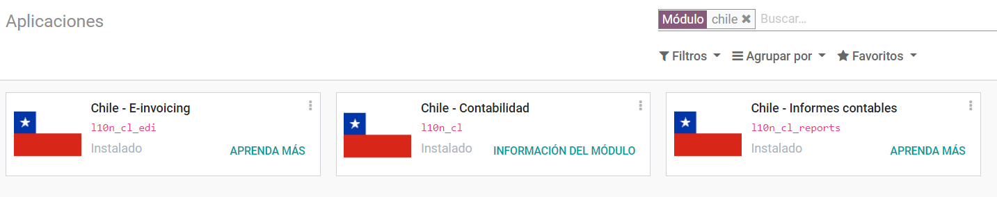 Chilean module to install on Juniper.