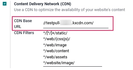 Activate the CDN setting in Juniper.