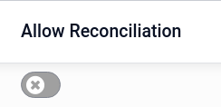 Allow reconciliation for accounts in Juniper Accounting