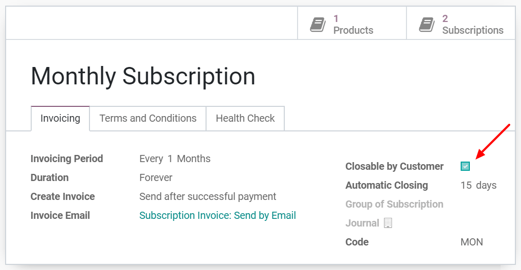 Configuration to close your subscription with Juniper Subscriptions