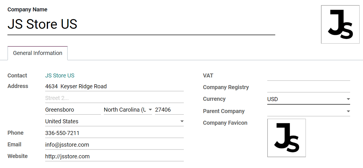 Overview of a new company's form in Juniper