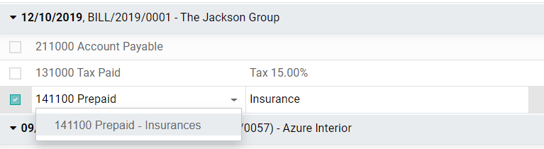 Modification of a posted journal item's account in Juniper Accounting