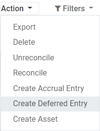 Create Deferred Entry from a journal item in Juniper Accounting