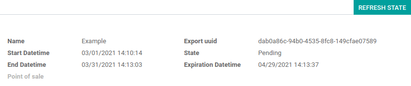 Pending DSFinV-K export on Juniper