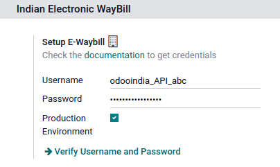 E-way bill setup Juniper