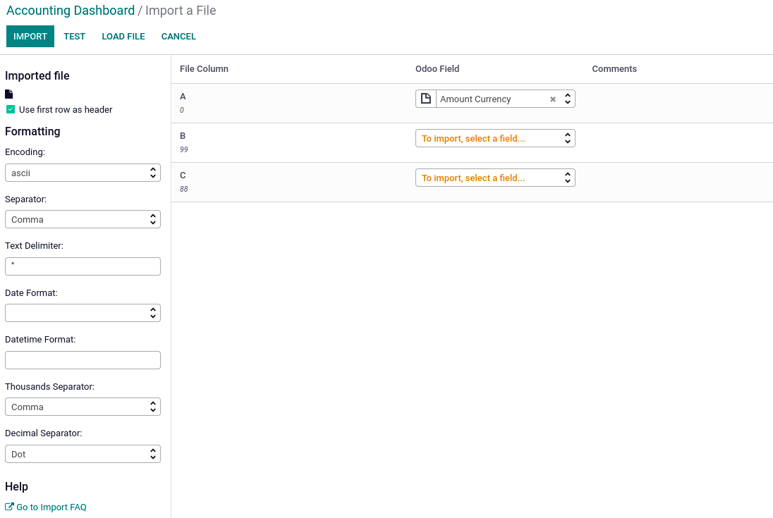 Register bank statements manually in Juniperp Accounting