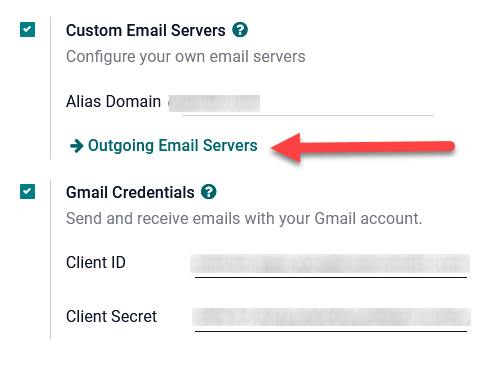 Configure Outgoing Email Servers in Juniper.