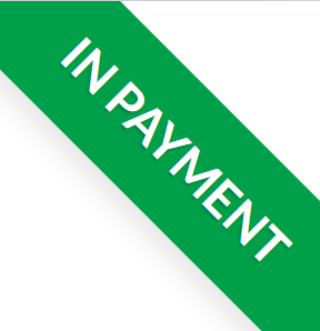 How the initial down payment invoice has a green paid banner in Juniper Sales.