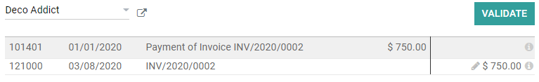 Example of a reconciliation model that matches existing invoices and bills automatically in Juniper Accounting.