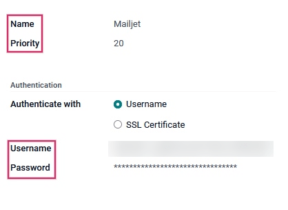 Juniper outgoing email server settings.