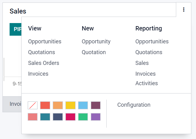 Click the Three Dot Menu in Juniper CRM dashboard to view documents and create opportunities.