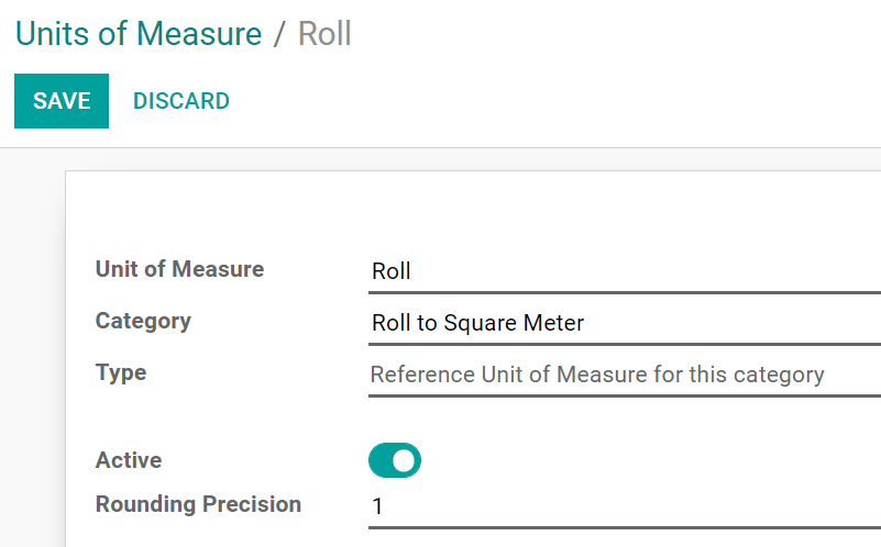 Create a new reference unit of measure in Juniper Purchase